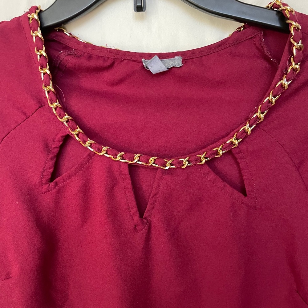 Burgundy blouse - Picture 2 of 8